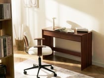 Bureau Panneau de particules de bois Marron foncé RONDANE - Beliani