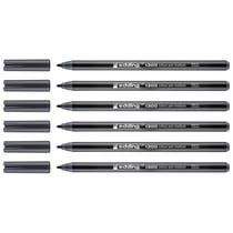 Lot de 6 feutres de coloriage pointe moyenne 2 mm - EDDING - Gris Foncé - 1300