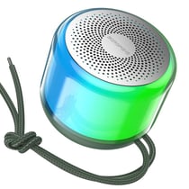 Enceinte Bluetooth Sport Joyeuse Hi-Fi LED Colorée Autonomie 2H Ultra-Portable Vert YONIS