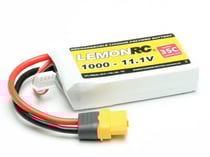 Batterie LiPo 3S LemonRC 1000mah - 11,1V (35C) XT60