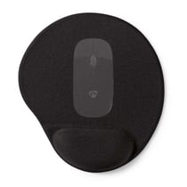 Nedis Tapis de Souris Surface Lisse et Antidérapante 215 mm Noir