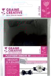 Kit Plastique Dingue 2 bracelets 3D : Noeud pap.