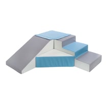 Set de 4 blocs blanc bleu gris - Velinda