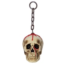 Crâne à suspendre avec chaine - 40cm