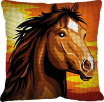 Kit Coussin Canevas Cheval Sauvage