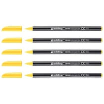 Lot de 5 feutres de coloriage pointe fine 1 mm - EDDING - 1200 - Jaune
