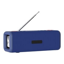 Enceinte Bluetooth Portable 10W Son 3D Stéréo Support Mains Libres TF AUX Bleu YONIS