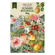 Die cuts formes décoratives scrapbooking Fabrika Décoru 58 pièces SUMMER BOTANICAL DIARY
