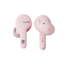 Sudio Écouteurs Sans Fil A2 IPX4 Bluetooth 5.2 avec Embouts en Silicone Rose