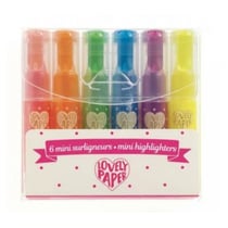 Set de 6 mini surligneurs fluo - Djeco - Rose