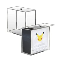Evoretro - Présentoir vitrine acrylique pour Booster Boxes / Elite Trainer Boxes Ver. 2 avec couvercle coulissant