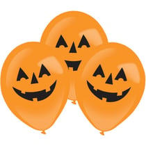 4 Ballons Citrouille - LED