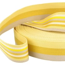 Film 20m sangle bandes double face  40mm Jaune