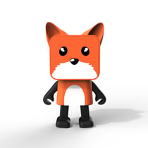 MOB - Enceinte Bluetooth Dancing Animal Renard - 3W - Danse en Musique - Mode Stéréo TWS - Autonomie 4h - Design Fun