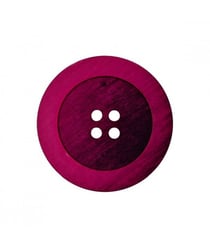 Carte de 4 boutons Fantaisies Rond Rose 4 trous 15mm - Union Knopf Rose