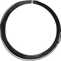 Fil d'aluminium, rond, ép. 1 mm, noir, 16 m/ 1 rouleau