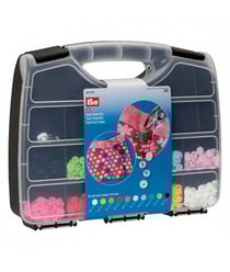 Boîte d’assortiment « Color Snaps » et jeu d’outil 10 X 30 couleurs - Prym Multicolore