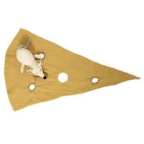 Doudou souris en gaze de coton - Egmont Toys - Beige
