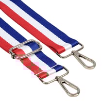 Bandoulière sangle tricolore 40x140cm bleu blanc rouge