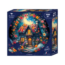 Puzzle 501 pièces - Puzzle Rond - Le Cottage Fleuri - Bluebird Puzzle