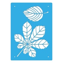 Pochoir plastique souple réutilisable 18,5 x 14,5 cm Fabrika Decoru FEUILLE 456