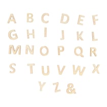Alphabet bois - 162 pièces - Artemio