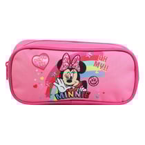 Trousse scolaire rectangulaire Disney Minnie Rose Arc en ciel Bagtrotter