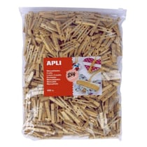 Apli Agipa - Pinces en bois 48x6mm Naturel 400 pièces