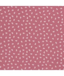 Tissu coton double gaze imprimé brindilles de 130 CM de largeur Rose vendu par 50 cm