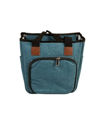 Sac tricot bleu roi 23x26x14cm