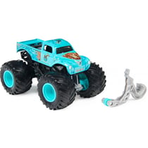 Monster jam whiplash - vehicule miniature metal bleue - spin master