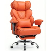 Chaise gaming ergonomique COMHOMA - Simili-cuir mesh - CH910 - Orange - 49P 52l 127H cm