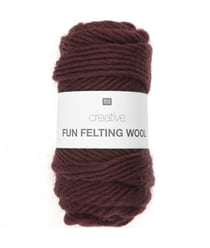 Laine à feutrer créative CREATIVE FUN FELTING WOOL - Rico design 03 Bordeaux