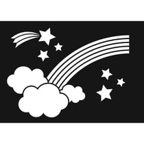 POCHOIR ARC-EN-CIEL - 21X29,7 CM