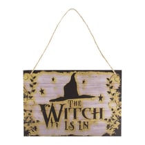 Pancarte Halloween - sorcière