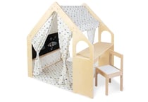 Maisonnette Thilda avec toit en tissu Kleine Flitzer 3 parties