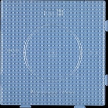 Hama - Plaques transp Carré X 4 (Grand) pour perles standard (Ø5 mm)