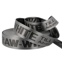 Film 20m sangle jacquard RAW WHITE 35mm Gris/noir