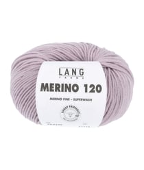 Pelote de laine à tricoter MERINO 120 - Lang Yarns Violet (109)