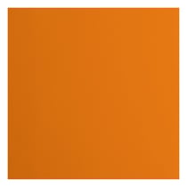 Papier cartonné Florence - Lisse - 20 feuilles - Mandarin - 30,5 x 30,5 cm - 216 g/m²