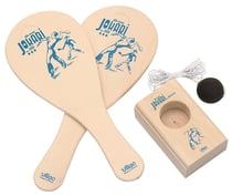 Le vrai jokari du jura en bois massif - jokari classique - jeu de raquettes, plein air