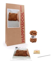 Kit Crochet Housse de Coussin Calgary NOISETTE TU