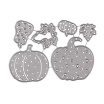 Gabarit de découpage Courges, 1,4 - 3,7 cm x 1,8 - 3,7 cm, 6 pces