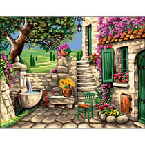 Princesse - Canevas antique Le coin tranquille Rafael Angelo 50x65cm