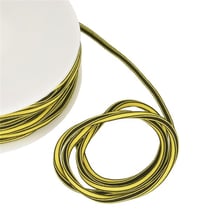 Bobine 25m Cordon carré  4 mm Jaune fluo