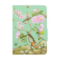 Housse Tablette 7 Pouces Design Motifs Pie Et Fleurs Support Paysage Simili Cuir YONIS