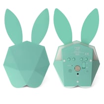 Réveil Connecté Fonction Veilleuse Tête de Lapin Cutty Clock Connect MOB Bleu
