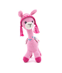 Kit de crochet Gründl Lydia le Lama – Réalisez facilement votre adorable lama en coton Rose