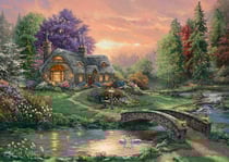 Puzzle 1000 pièces - Thomas Kinkade - Retraite Chérie - Schmidt Spiele