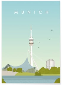 Poster Munich | A3 : 29,7x42cm